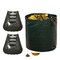 Gardenised 72-gallon Heavy-Duty Self-Standing Collapsible Leaf Bag with Handle and Sturdy Scoop for Leaves - Portable Yard Grass Clipping Rake, Garden Debris Grabber for Lawn Care and Outdoor Cleanup